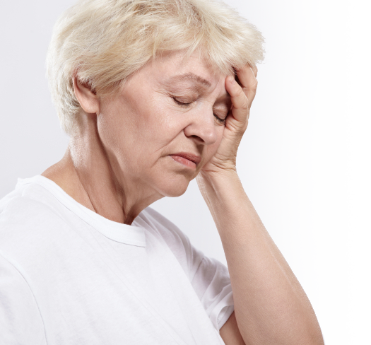 woman with fatigue